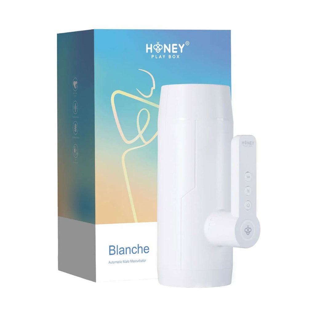 Honey Play Box - Blanche Thrusting Blowjob Toy Automatic Male Masturba KinkySoiree Honey Play Box - Blanche Thrusting Blowjob Toy Automatic Male Masturba KinkySoiree